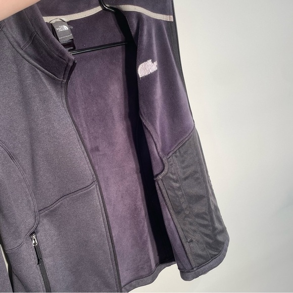 The North Face Agave Fleece Full Zip Jacket Charcoal Gray C656 Women's medium - Picture 6 of 9